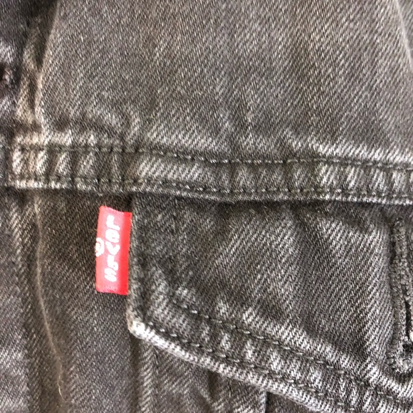 Gold Rhinestone Stag Deer Throne of Glass Hand Painted Black Jean Jacket - Picture 13 of 17